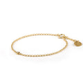 April Quartz Birthstone Chain Link Bracelet