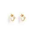 April Quartz Birthstone Astrea Hoop Earrings